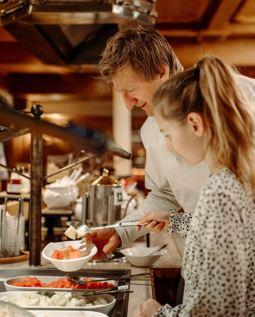 Kindermenüs und Buffet