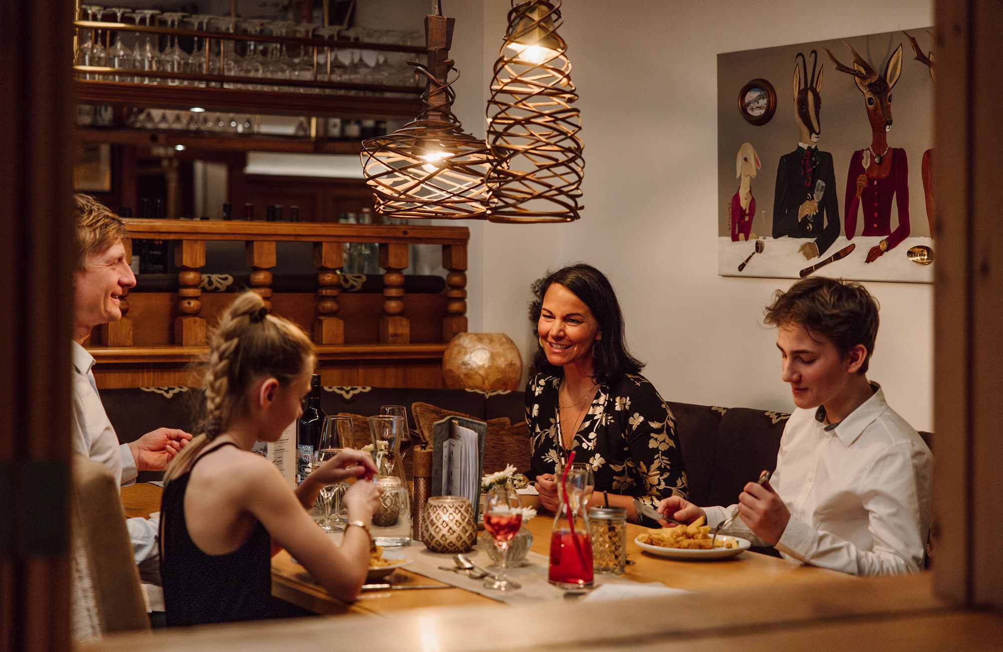 Abendessen mit der Familie - Momente genießen