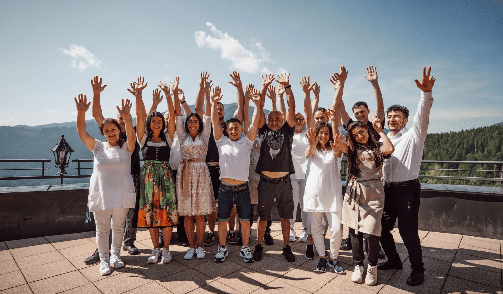 Team des Hotels Bergheimat im Mühlbach am Hochkönig