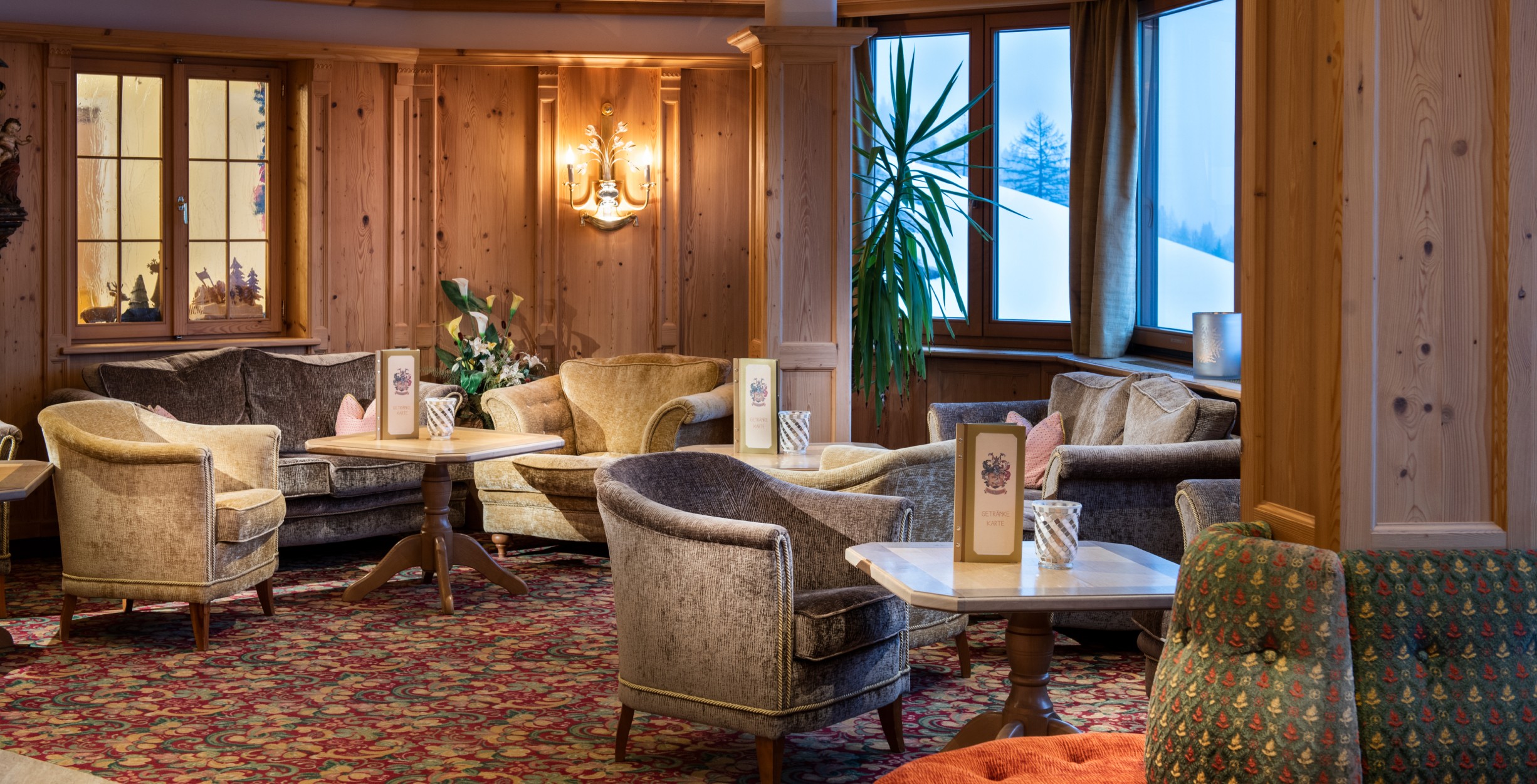 Lounge im Hotel Bergheimat in Mühlbach am Hochkönig